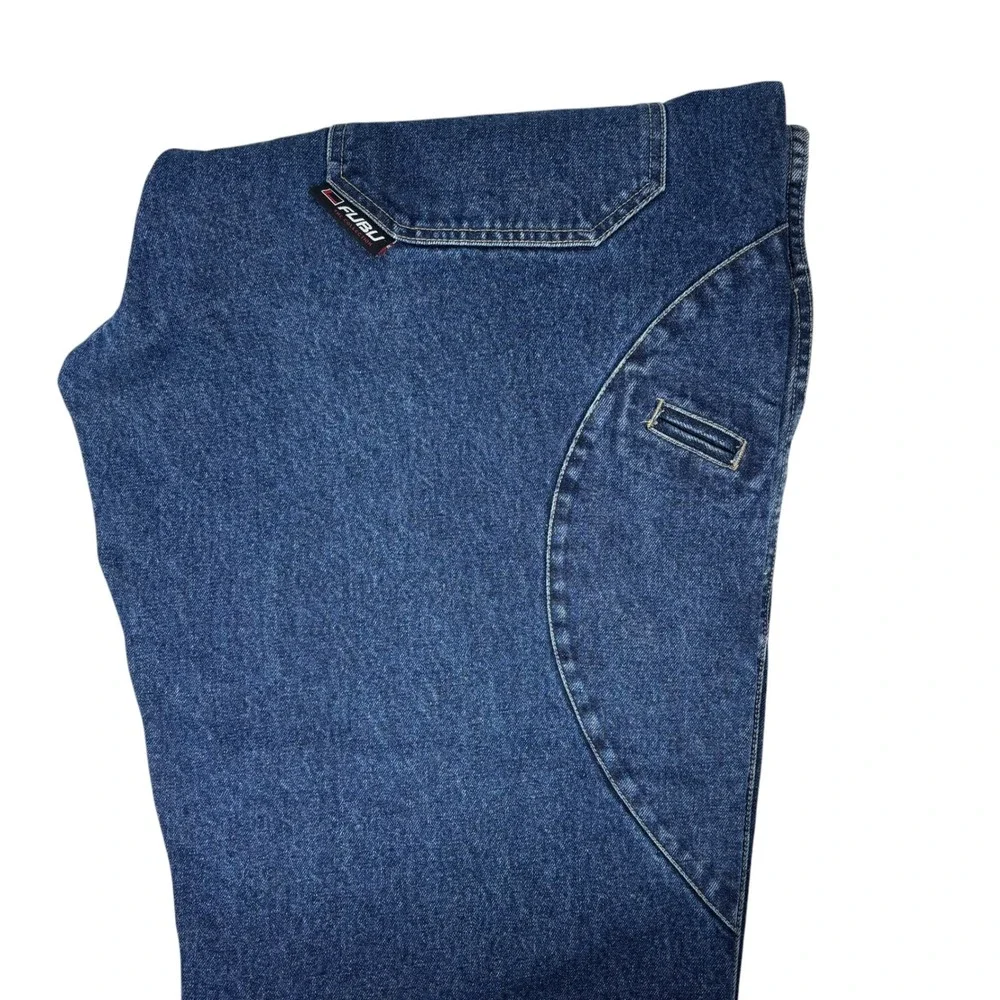 FUBU Carpenter Jeans Mens Blue Cotton Vintage 90s Y2K Baggy Hip Hop W40 L34